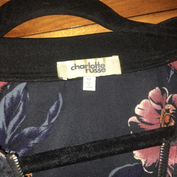 Floral bomber jacket. - Picture 2 of 3